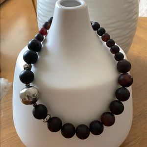 Silpada . 925 sterling silver / Agate necklace